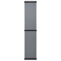 Garden cabinet with 3 shelves gray and black 34x40x168 cm by vidaXL, Lockers and storage cabinets - Ref: Foro24-340985, Price...