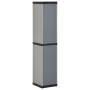 Garden cabinet with 3 shelves gray and black 34x40x168 cm by vidaXL, Lockers and storage cabinets - Ref: Foro24-340985, Price...