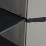 Garden cabinet with 3 shelves gray and black 34x40x168 cm by vidaXL, Lockers and storage cabinets - Ref: Foro24-340985, Price...