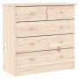 Cómoda ALTA madera maciza pino 77x35x73 cm de vidaXL, Cajoneras - Ref: Foro24-353921, Precio: 140,60 €, Descuento: %