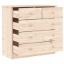 Cómoda ALTA madera maciza pino 77x35x73 cm de vidaXL, Cajoneras - Ref: Foro24-353921, Precio: 140,60 €, Descuento: %