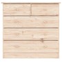 Cómoda ALTA madera maciza pino 77x35x73 cm de vidaXL, Cajoneras - Ref: Foro24-353921, Precio: 140,60 €, Descuento: %