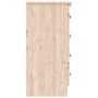 Cómoda ALTA madera maciza pino 77x35x73 cm de vidaXL, Cajoneras - Ref: Foro24-353921, Precio: 140,60 €, Descuento: %