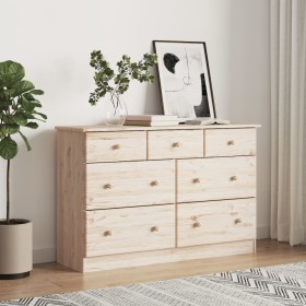 Chest of drawers ALTA solid pine wood 112x35x73 cm by vidaXL, Drawers - Ref: Foro24-353919, Price: 229,65 €, Discount: %