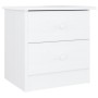 Tall solid white pine wood bedside table 41x35x41 cm by vidaXL, Nightstands - Ref: Foro24-353916, Price: 53,93 €, Discount: %