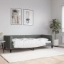 Sofá cama tela gris oscuro 90x200 cm de vidaXL, Camas y somieres - Ref: Foro24-353984, Precio: 242,62 €, Descuento: %