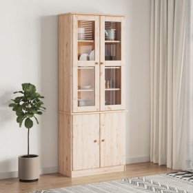 ALTA glass display case solid pine wood 77x35x186.5 cm by vidaXL, Sideboards - Ref: Foro24-353949, Price: 327,99 €, Discount: %