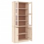 ALTA glass display case solid pine wood 77x35x186.5 cm by vidaXL, Sideboards - Ref: Foro24-353949, Price: 327,99 €, Discount: %