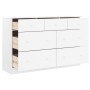 Cómoda cajonera ALTA madera maciza pino blanco 112x35x73 cm de vidaXL, Cajoneras - Ref: Foro24-353920, Precio: 257,33 €, Desc...