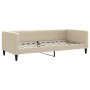 Sofá cama tela color crema 90x200 cm de vidaXL, Camas y somieres - Ref: Foro24-353987, Precio: 213,59 €, Descuento: %