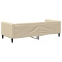 Sofá cama tela color crema 90x200 cm de vidaXL, Camas y somieres - Ref: Foro24-353987, Precio: 213,59 €, Descuento: %