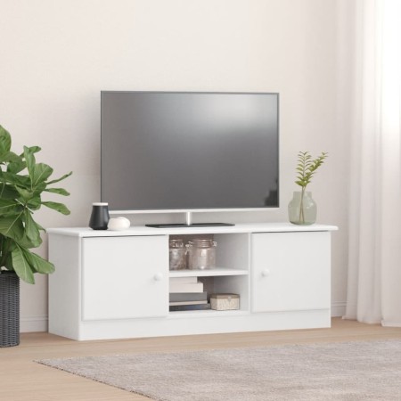 ALTA TV cabinet solid white pine wood 112x35x41 cm by vidaXL, TV Furniture - Ref: Foro24-353936, Price: 80,36 €, Discount: %