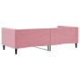 Pink velvet sofa bed 90x200 cm by vidaXL, Beds and slatted bases - Ref: Foro24-354011, Price: 230,99 €, Discount: %