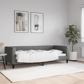 Sofá cama tela gris oscuro 80x200 cm de vidaXL, Camas y somieres - Ref: Foro24-353979, Precio: 209,99 €, Descuento: %