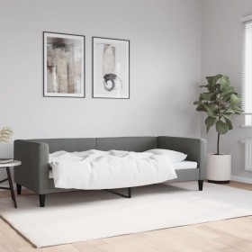 Dark gray fabric sofa bed 90x190 cm by vidaXL, Beds and slatted bases - Ref: Foro24-353994, Price: 210,66 €, Discount: %