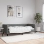 Sofá cama tela gris oscuro 90x190 cm de vidaXL, Camas y somieres - Ref: Foro24-353994, Precio: 210,66 €, Descuento: %