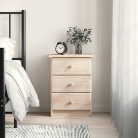 ALTA bedside table solid pine wood 41x35x55.5 cm by vidaXL, Nightstands - Ref: Foro24-353917, Price: 63,03 €, Discount: %