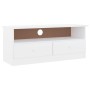 TV-Schrank mit Schubladen ALTA aus weißem Kiefernholz 100x35x41cm von vidaXL, TV-Möbel - Ref: Foro24-353934, Preis: 74,98 €, ...