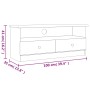 TV-Schrank mit Schubladen ALTA aus weißem Kiefernholz 100x35x41cm von vidaXL, TV-Möbel - Ref: Foro24-353934, Preis: 74,98 €, ...