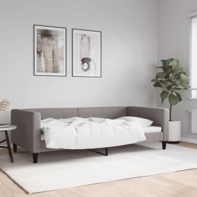 Taupe gray fabric sofa bed 100x200 cm by vidaXL, Beds and slatted bases - Ref: Foro24-353991, Price: 219,99 €, Discount: %