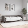 Sofá cama tela gris taupe 90x200 cm de vidaXL, Camas y somieres - Ref: Foro24-353986, Precio: 213,99 €, Descuento: %