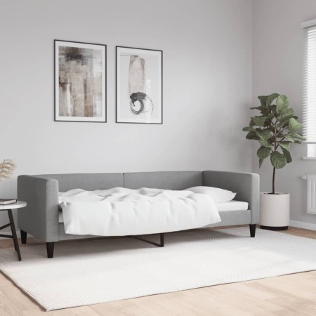 Sofá cama tela gris claro 80x200 cm de vidaXL, Camas y somieres - Ref: Foro24-353978, Precio: 209,99 €, Descuento: %