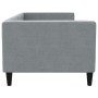 Sofá cama tela gris claro 80x200 cm de vidaXL, Camas y somieres - Ref: Foro24-353978, Precio: 209,99 €, Descuento: %