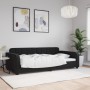 Sofá cama terciopelo negro 100x200 cm de vidaXL, Camas y somieres - Ref: Foro24-354069, Precio: 238,79 €, Descuento: %