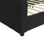 Black velvet sofa bed 100x200 cm by vidaXL, Beds and slatted bases - Ref: Foro24-354069, Price: 238,99 €, Discount: %