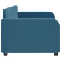 Blue velvet sofa bed 80x200 cm by vidaXL, Beds and slatted bases - Ref: Foro24-354050, Price: 212,46 €, Discount: %