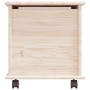 Baúl de almacenaje con ruedas ALTA madera maciza 73x39,5x44 cm de vidaXL, Baúles de almacenamiento - Ref: Foro24-353927, Prec...