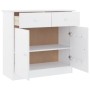 High solid white pine wood sideboard 77x35x73 cm by vidaXL, Sideboards - Ref: Foro24-353942, Price: 123,99 €, Discount: %