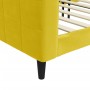 Sofá cama terciopelo amarillo 80x200 cm de vidaXL, Camas y somieres - Ref: Foro24-354006, Precio: 208,65 €, Descuento: %