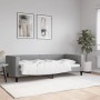 Light gray fabric sofa bed 90x200 cm by vidaXL, Beds and slatted bases - Ref: Foro24-353983, Price: 218,54 €, Discount: %