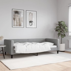 Light gray fabric sofa bed 90x200 cm by vidaXL, Beds and slatted bases - Ref: Foro24-353983, Price: 216,07 €, Discount: %