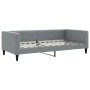 Light gray fabric sofa bed 100x200 cm by vidaXL, Beds and slatted bases - Ref: Foro24-353988, Price: 221,78 €, Discount: %