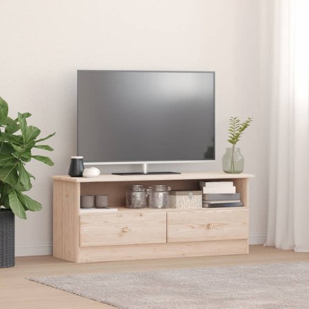 Mueble de TV con cajones ALTA madera maciza pino 100x35x41 cm de vidaXL, Muebles TV - Ref: Foro24-353933, Precio: 70,68 €, De...