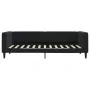 Black velvet sofa bed 90x200 cm by vidaXL, Beds and slatted bases - Ref: Foro24-354012, Price: 183,61 €, Discount: %