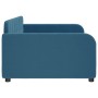 Blue velvet sofa bed 90x200 cm by vidaXL, Beds and slatted bases - Ref: Foro24-354057, Price: 230,99 €, Discount: %