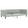 Sofá cama terciopelo gris claro 90x190 cm de vidaXL, Camas y somieres - Ref: Foro24-354021, Precio: 211,81 €, Descuento: %