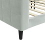 Sofá cama terciopelo gris claro 90x190 cm de vidaXL, Camas y somieres - Ref: Foro24-354021, Precio: 211,81 €, Descuento: %