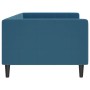 Blue velvet sofa bed 90x200 cm by vidaXL, Beds and slatted bases - Ref: Foro24-354007, Price: 232,99 €, Discount: %