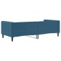 Blue velvet sofa bed 90x200 cm by vidaXL, Beds and slatted bases - Ref: Foro24-354007, Price: 232,99 €, Discount: %