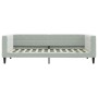 Light gray velvet sofa bed 90x200 cm by vidaXL, Beds and slatted bases - Ref: Foro24-354008, Price: 265,11 €, Discount: %