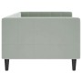 Light gray velvet sofa bed 90x200 cm by vidaXL, Beds and slatted bases - Ref: Foro24-354008, Price: 265,11 €, Discount: %