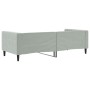 Light gray velvet sofa bed 90x200 cm by vidaXL, Beds and slatted bases - Ref: Foro24-354008, Price: 265,11 €, Discount: %