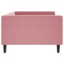 Pink velvet sofa bed 100x200 cm by vidaXL, Beds and slatted bases - Ref: Foro24-354018, Price: 221,99 €, Discount: %