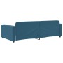 Blue velvet sofa bed 100x200 cm by vidaXL, Beds and slatted bases - Ref: Foro24-354064, Price: 226,52 €, Discount: %