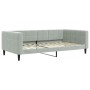 Sofá cama terciopelo gris claro 100x200 cm de vidaXL, Camas y somieres - Ref: Foro24-354015, Precio: 258,31 €, Descuento: %