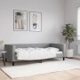 Sofá cama tela gris claro 90x190 cm de vidaXL, Camas y somieres - Ref: Foro24-353993, Precio: 210,66 €, Descuento: %